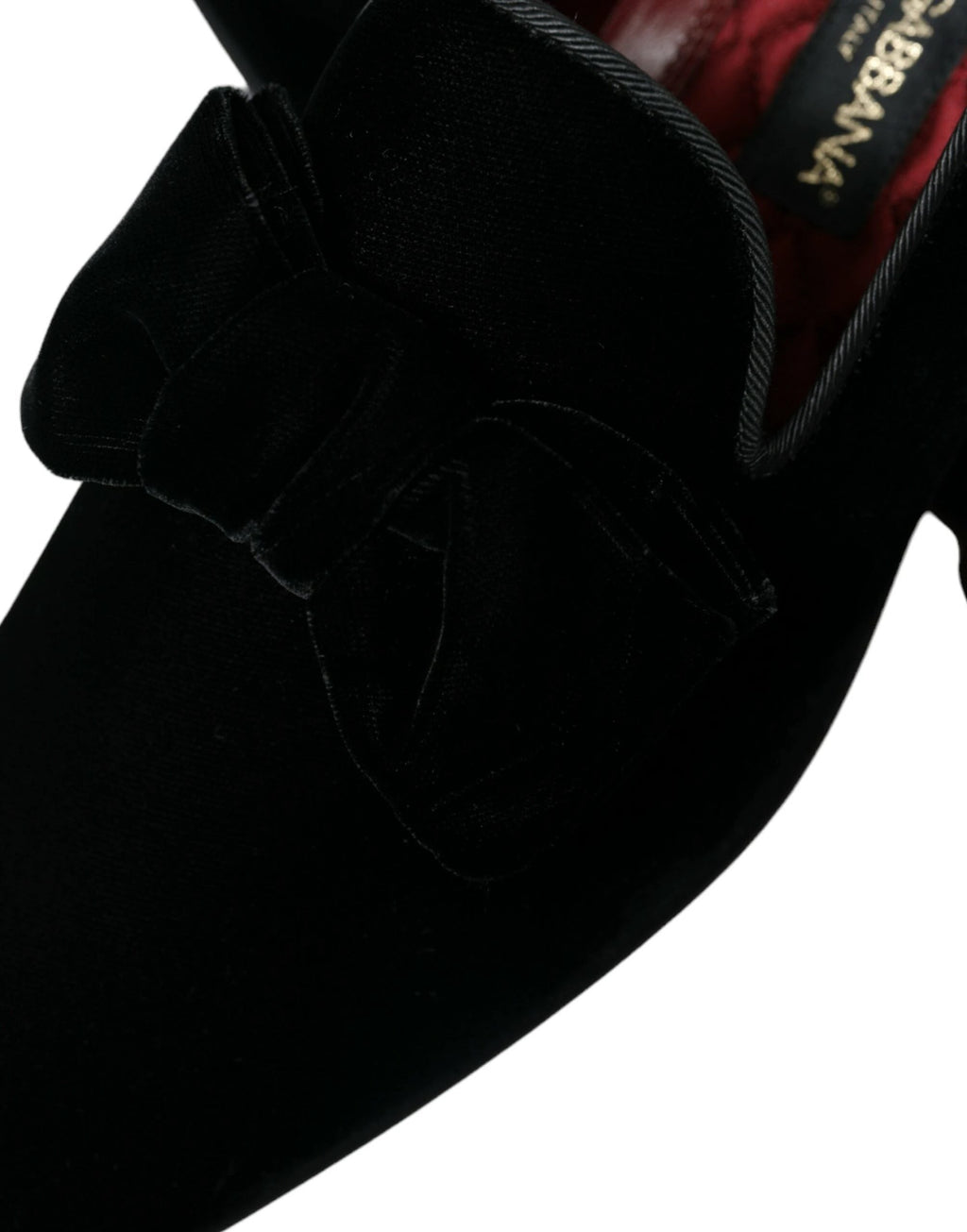 Dolce & Gabbana Black Velvet Loafers Formal Dress Shoes by Dolce & Gabbana