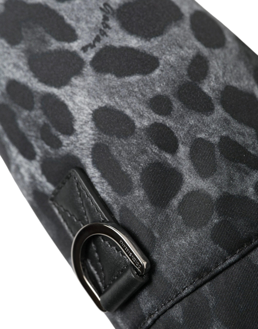Dolce & Gabbana Black Leopard Round Slim Tote Bottle Cage Bag by Dolce & Gabbana