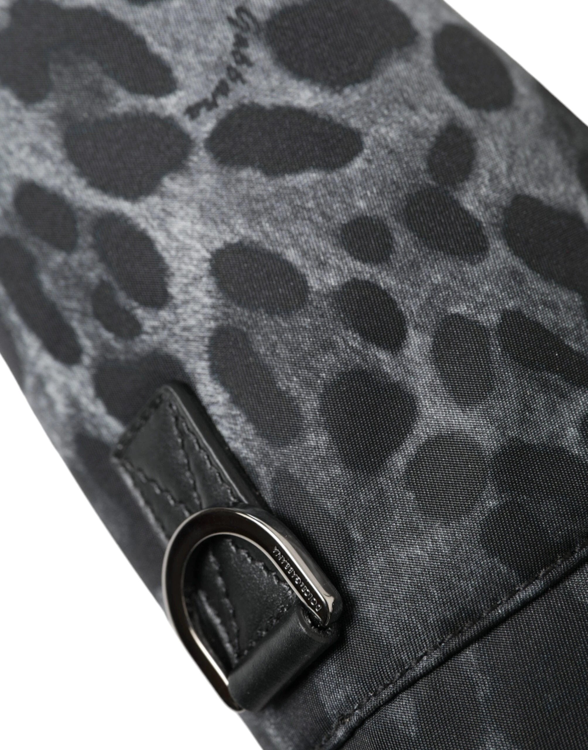 Dolce & Gabbana Black Leopard Round Slim Tote Bottle Cage Bag by Dolce & Gabbana