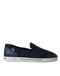 Dolce & Gabbana Blue Suede Caiman Loafers Saint Tropez Shoes by Dolce & Gabbana