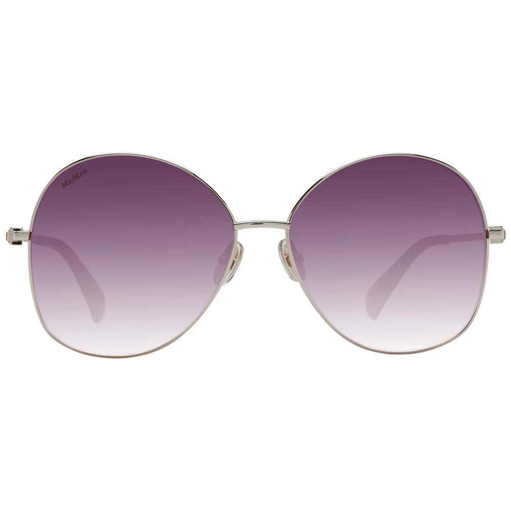 Lunettes de soleil Max Mara en métal doré