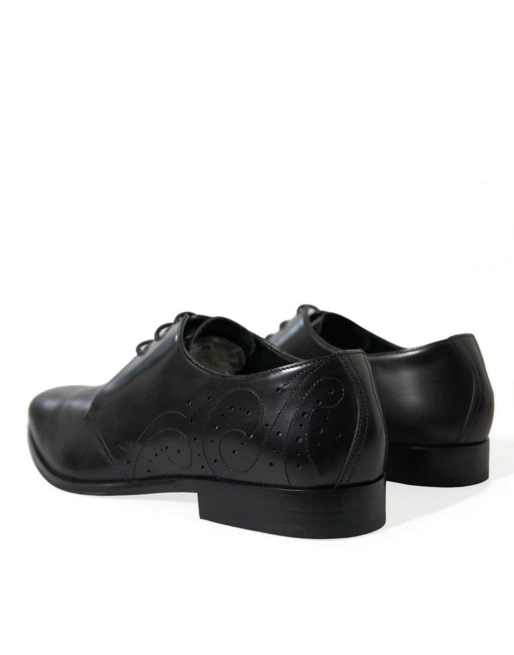 Dolce & Gabbana Black Leather Lace Up Formal Derby Dress Shoes by Dolce & Gabbana