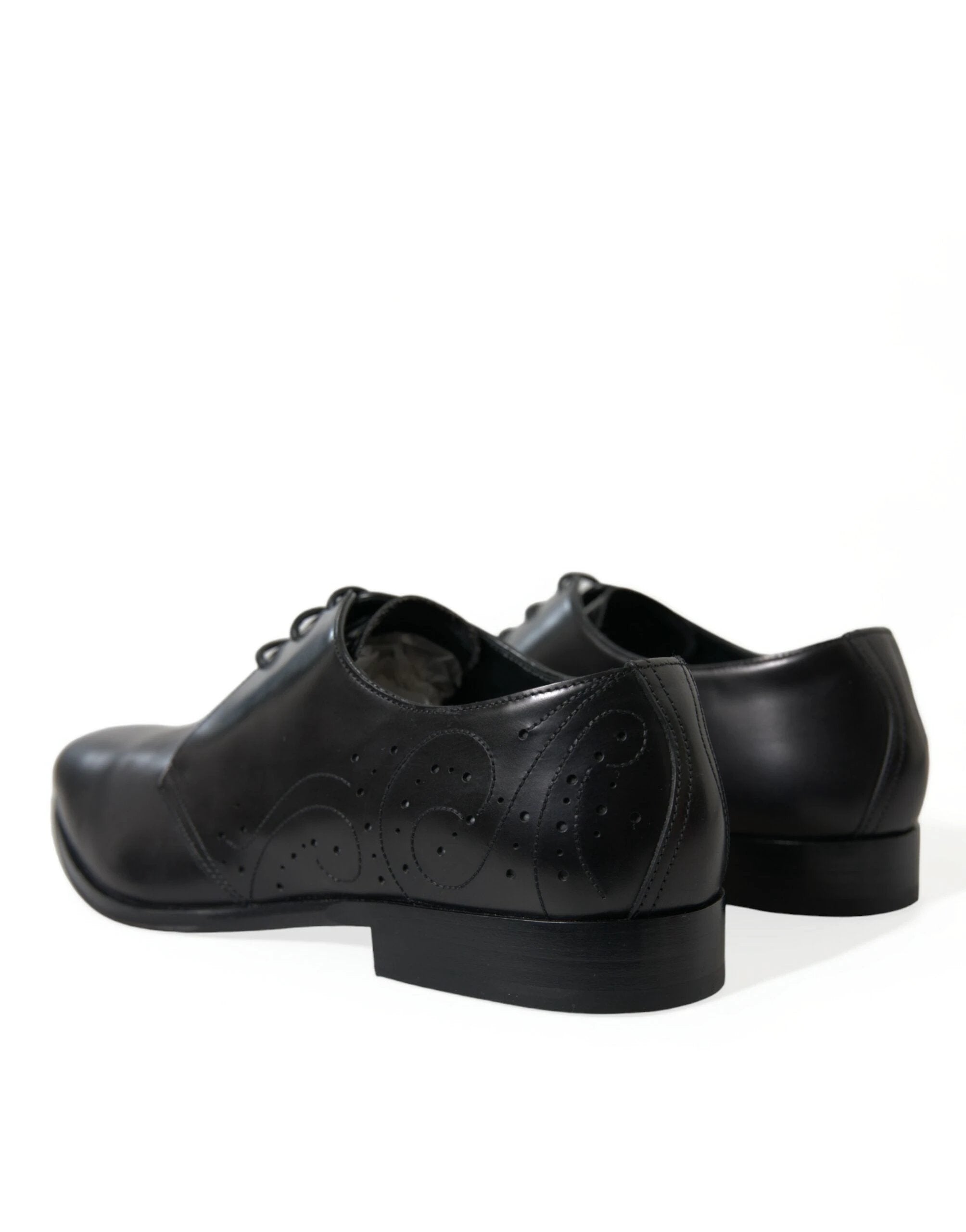 Dolce & Gabbana Black Leather Lace Up Formal Derby Dress Shoes by Dolce & Gabbana