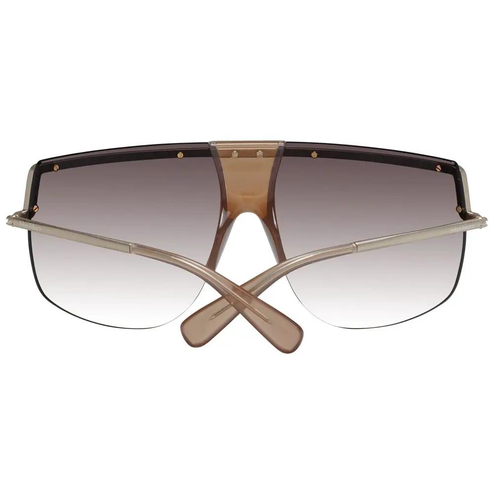 Lunettes de soleil Max Mara en métal doré