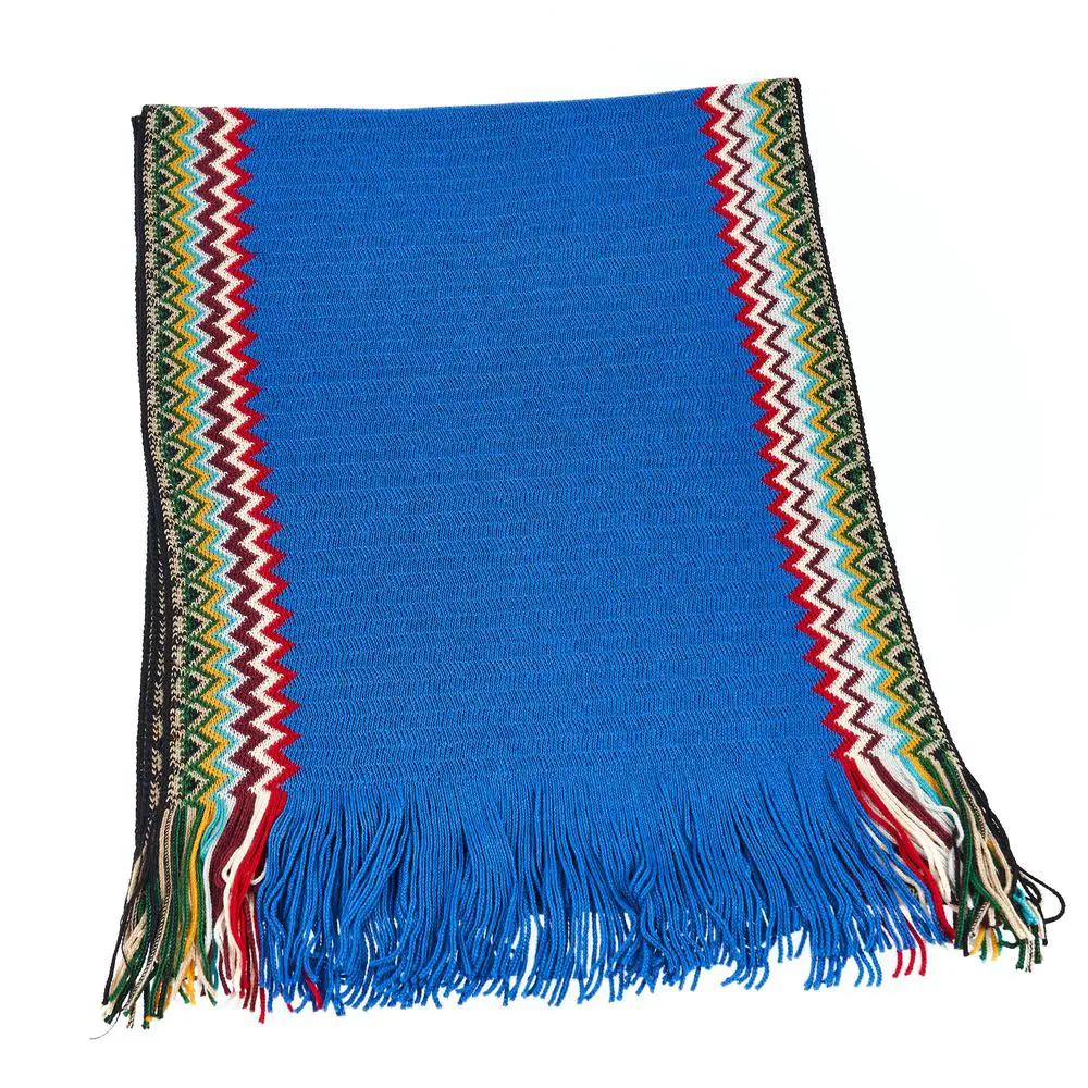 Écharpe Missoni bleue en laine pour homme