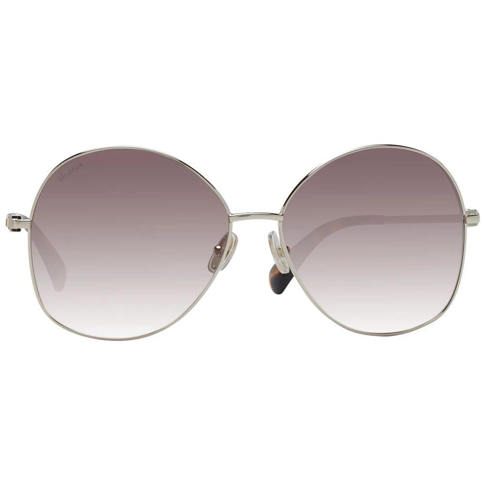 Lunettes de soleil Max Mara en métal doré