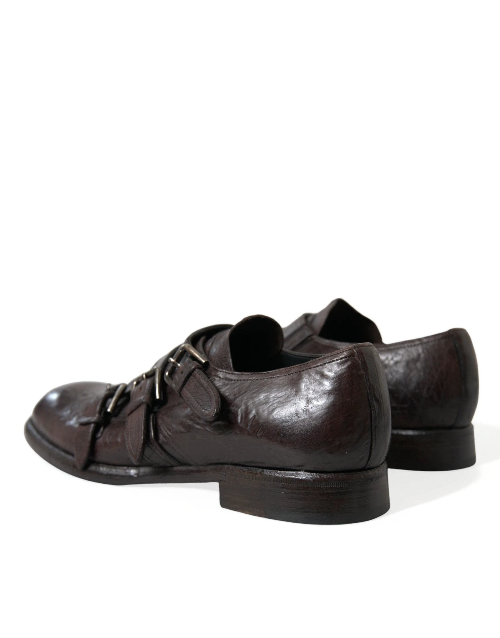 Dolce & Gabbana Brown Leather Strap Formal Dress Shoes by Dolce & Gabbana