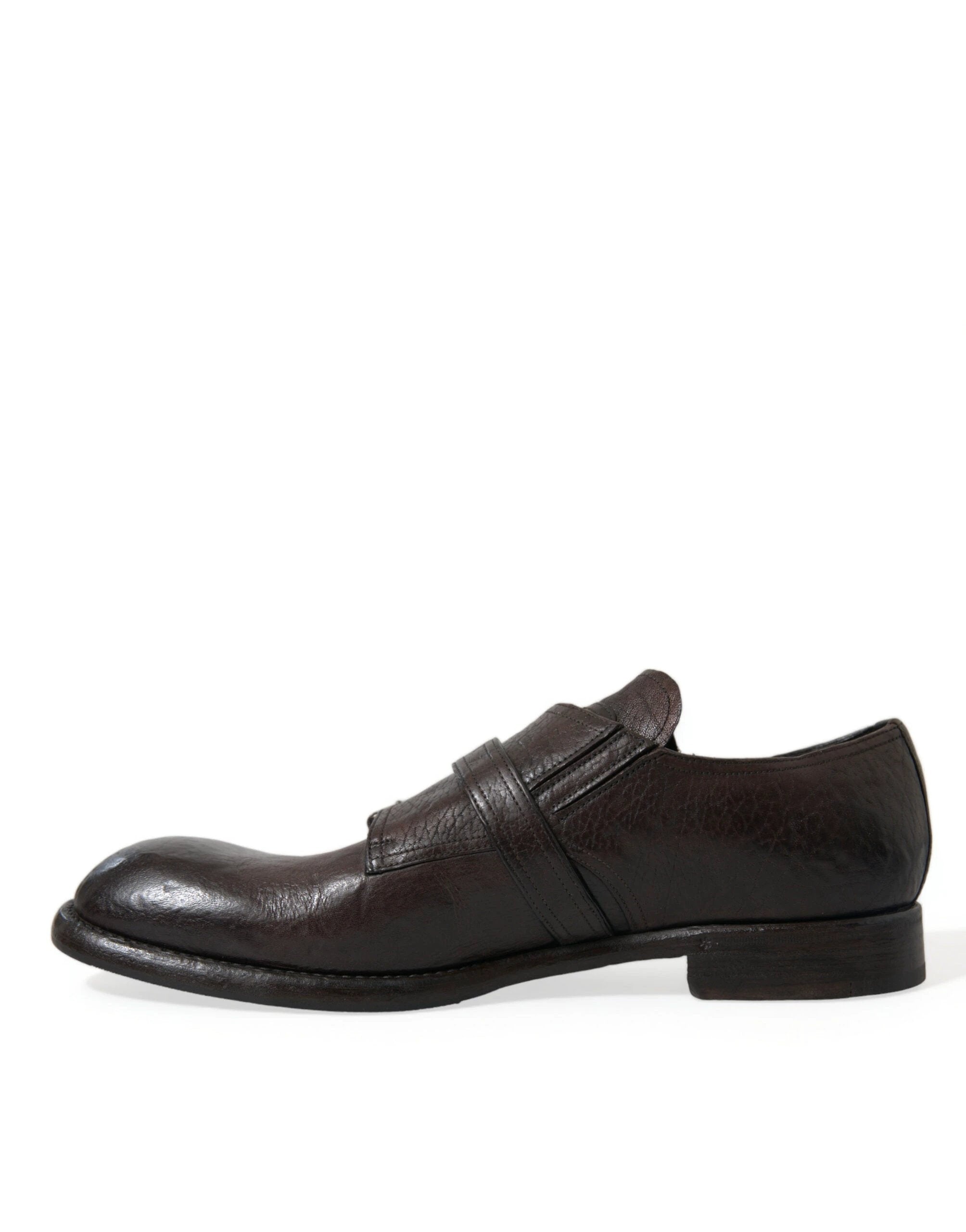 Dolce & Gabbana Brown Leather Strap Formal Dress Shoes by Dolce & Gabbana