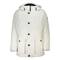 Hugo Boss White Elastane Jacket by Hugo Boss