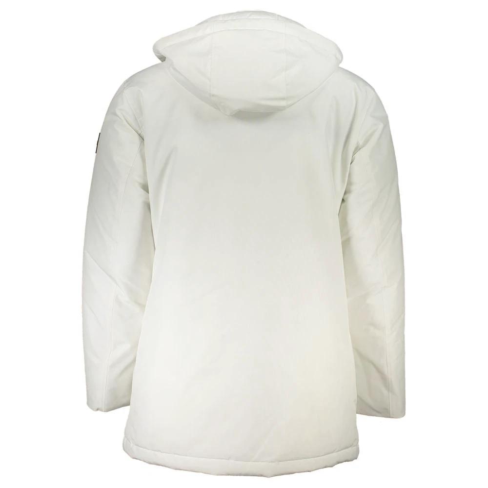Hugo Boss White Elastane Jacket by Hugo Boss