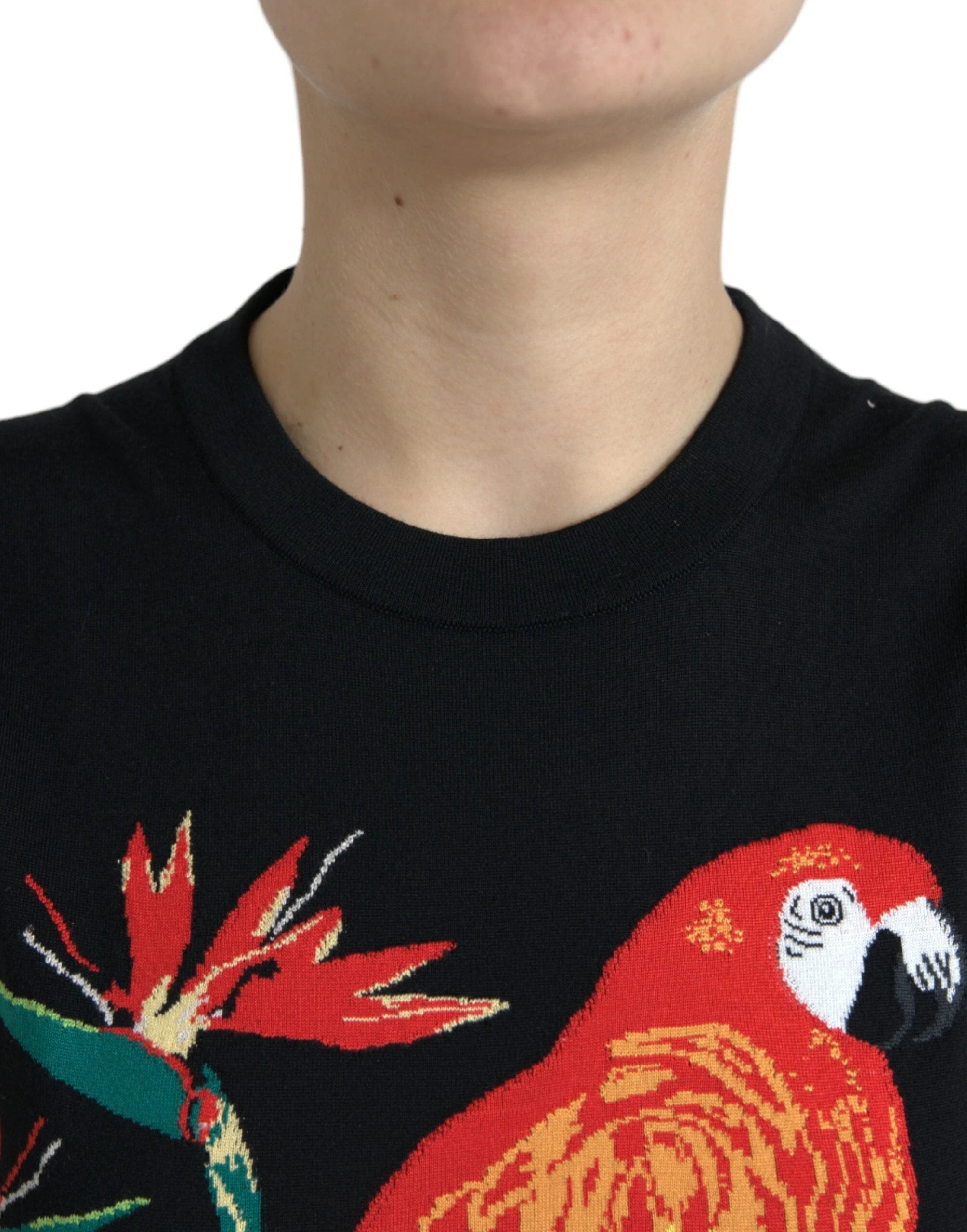 Dolce & Gabbana Black Jungle Crew Neck Sleeveless Tank Top by Dolce & Gabbana