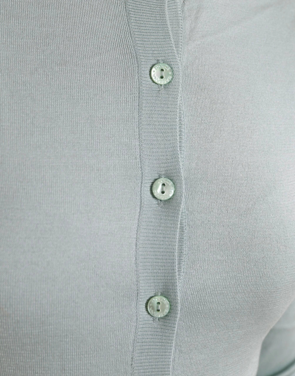 Dolce & Gabbana Light Blue Silk Crew Neck Cardigan Sweater by Dolce & Gabbana