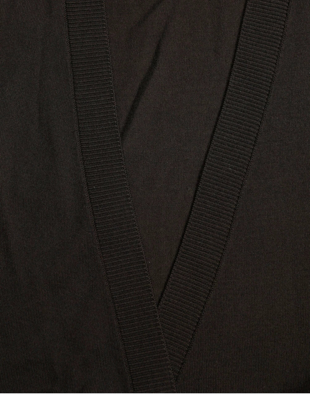 Dolce & Gabbana Black Wool V-neck Crossed Cardigan Sweater by Dolce & Gabbana