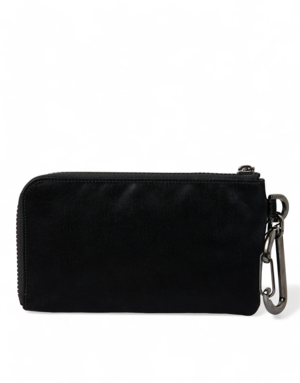 Dolce & Gabbana Black Nylon Logo Plaque Keyring Pouch Clutch Bag by Dolce & Gabbana