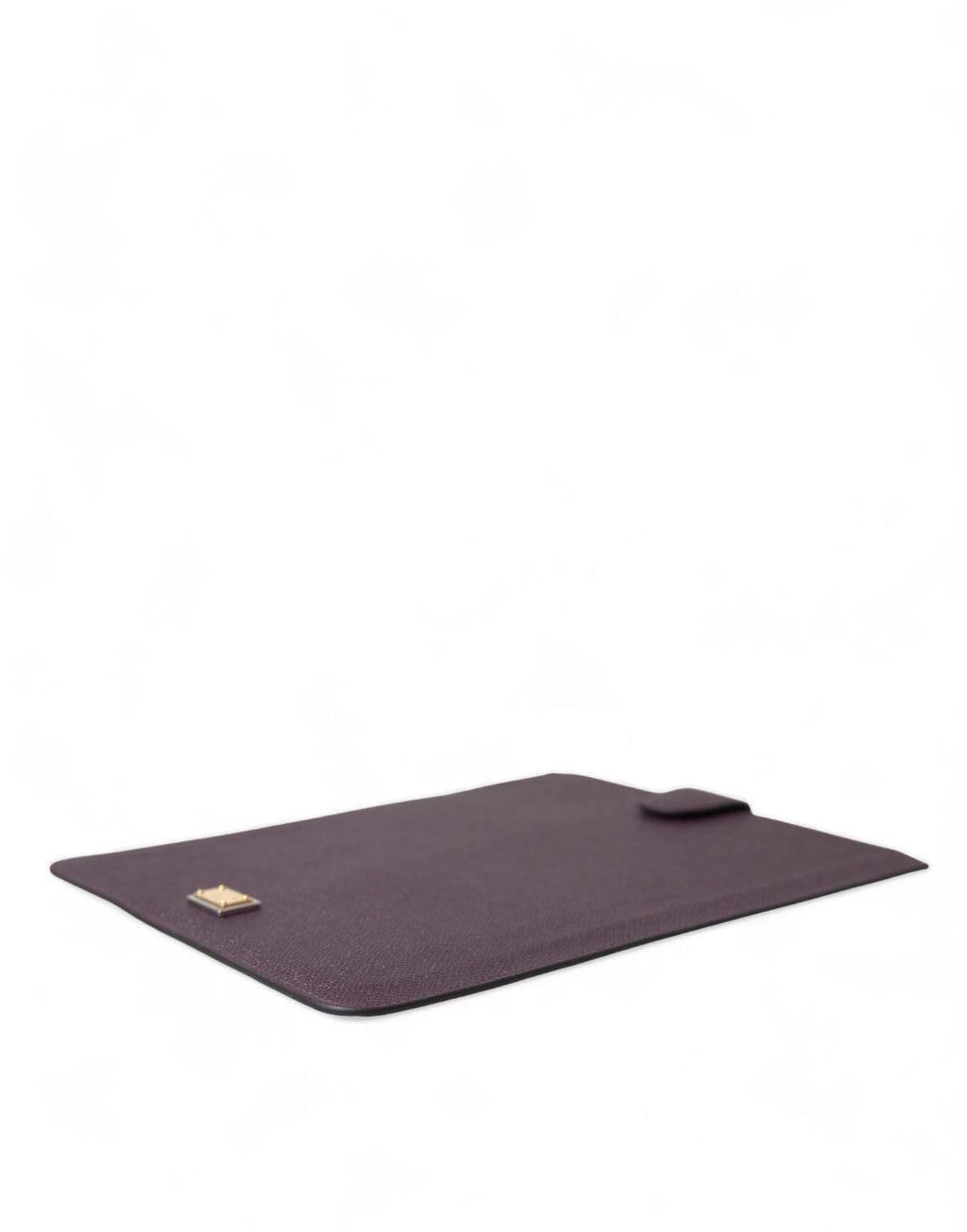 Dolce & Gabbana Dark Brown Leather Logo Plaque Cover Sleeve Tablet Case by Dolce & Gabbana