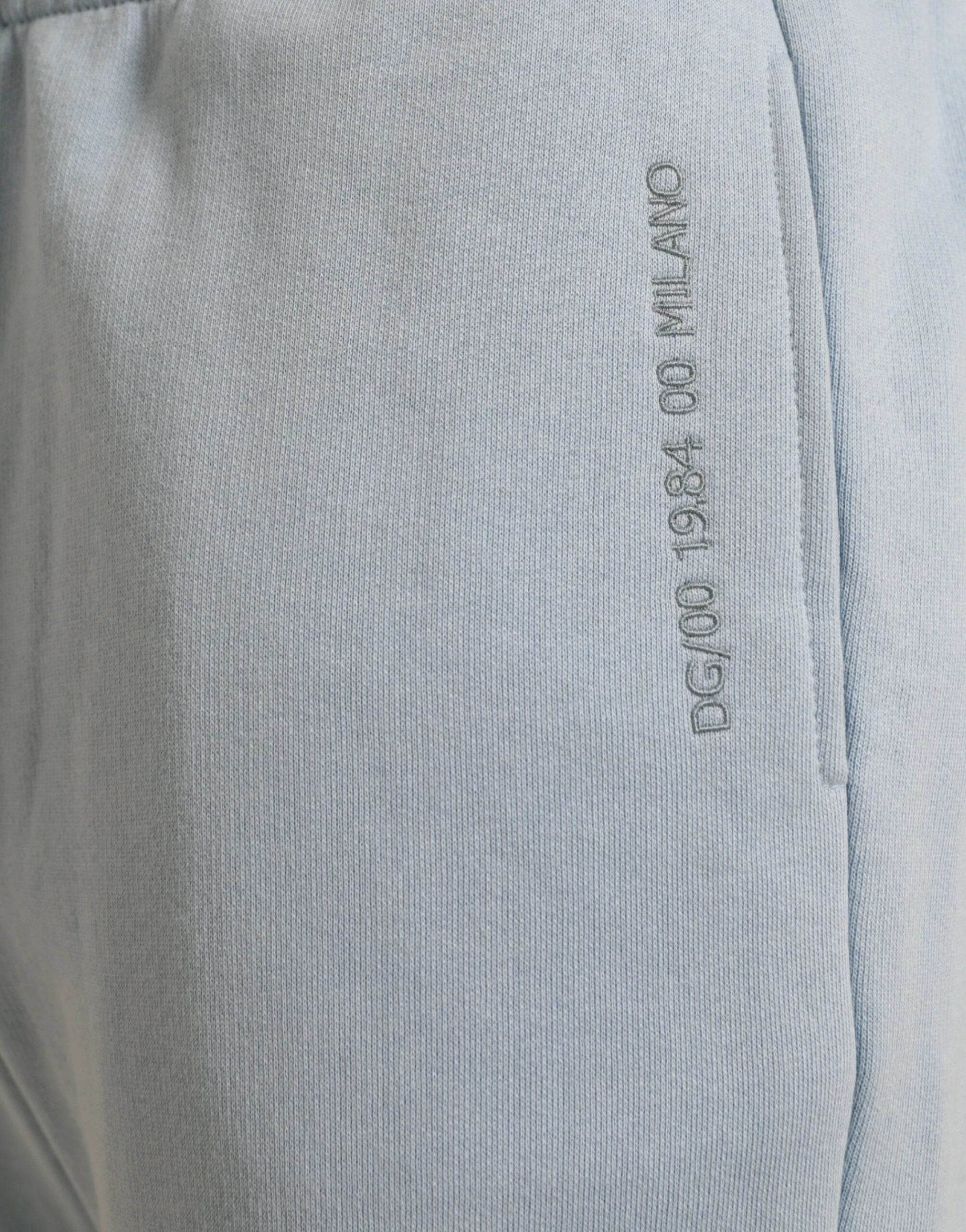 Dolce & Gabbana Light Blue Cotton Sweatpants Men Jogger Pants by Dolce & Gabbana