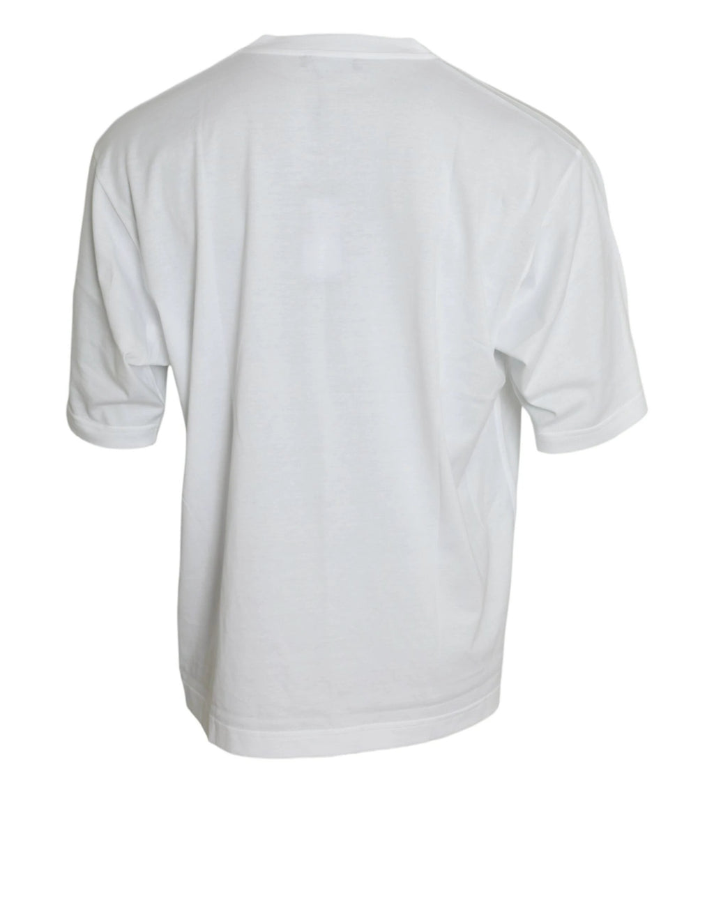 Dolce & Gabbana White Cotton Short Sleeves Crewneck T-shirt by Dolce & Gabbana
