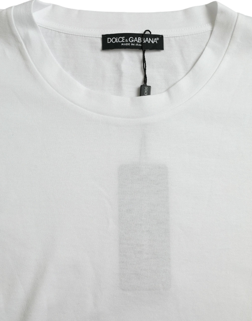 Dolce & Gabbana White Cotton Short Sleeves Crewneck T-shirt by Dolce & Gabbana