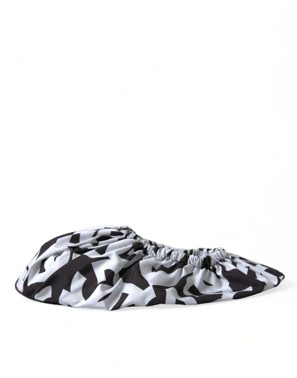 Dolce & Gabbana White Logo Print Nylon Slip On Flats Shoes by Dolce & Gabbana