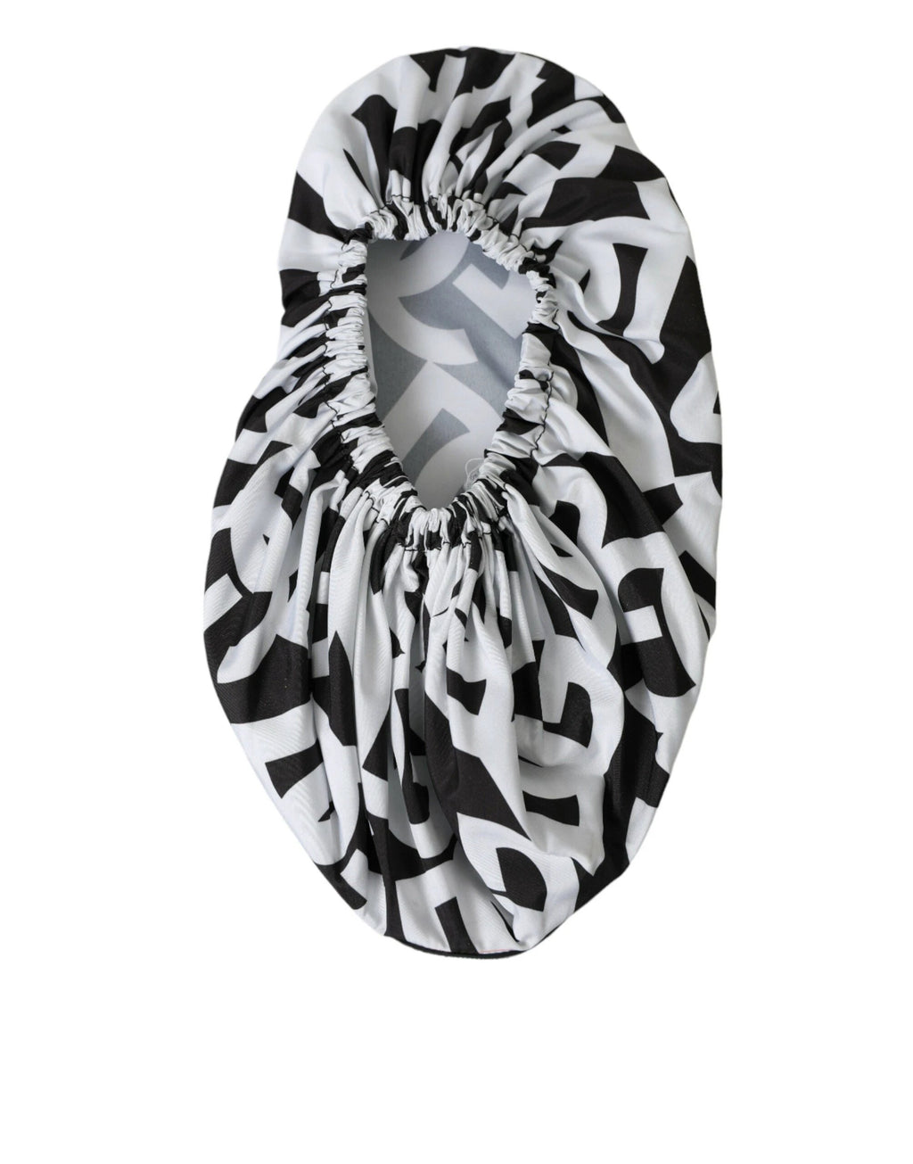 Dolce & Gabbana White Logo Print Nylon Slip On Flats Shoes by Dolce & Gabbana