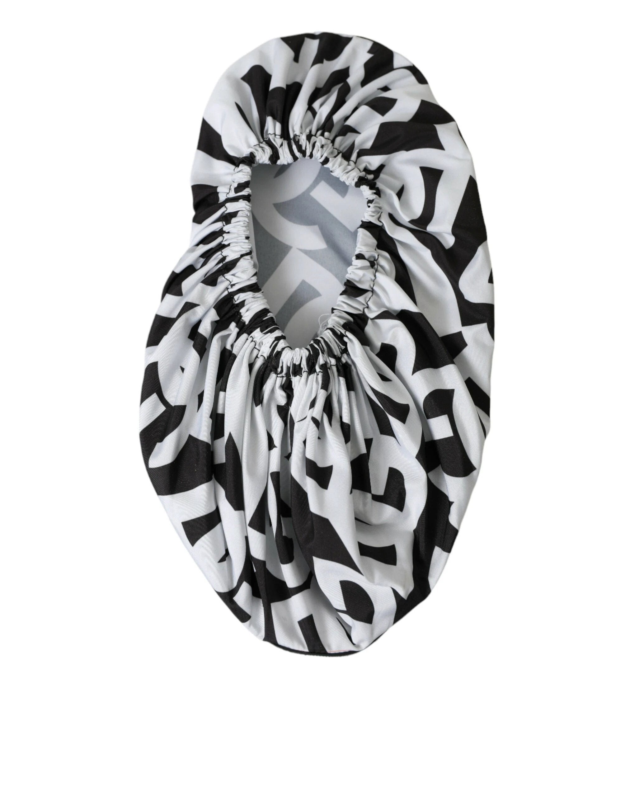 Dolce & Gabbana White Logo Print Nylon Slip On Flats Shoes by Dolce & Gabbana