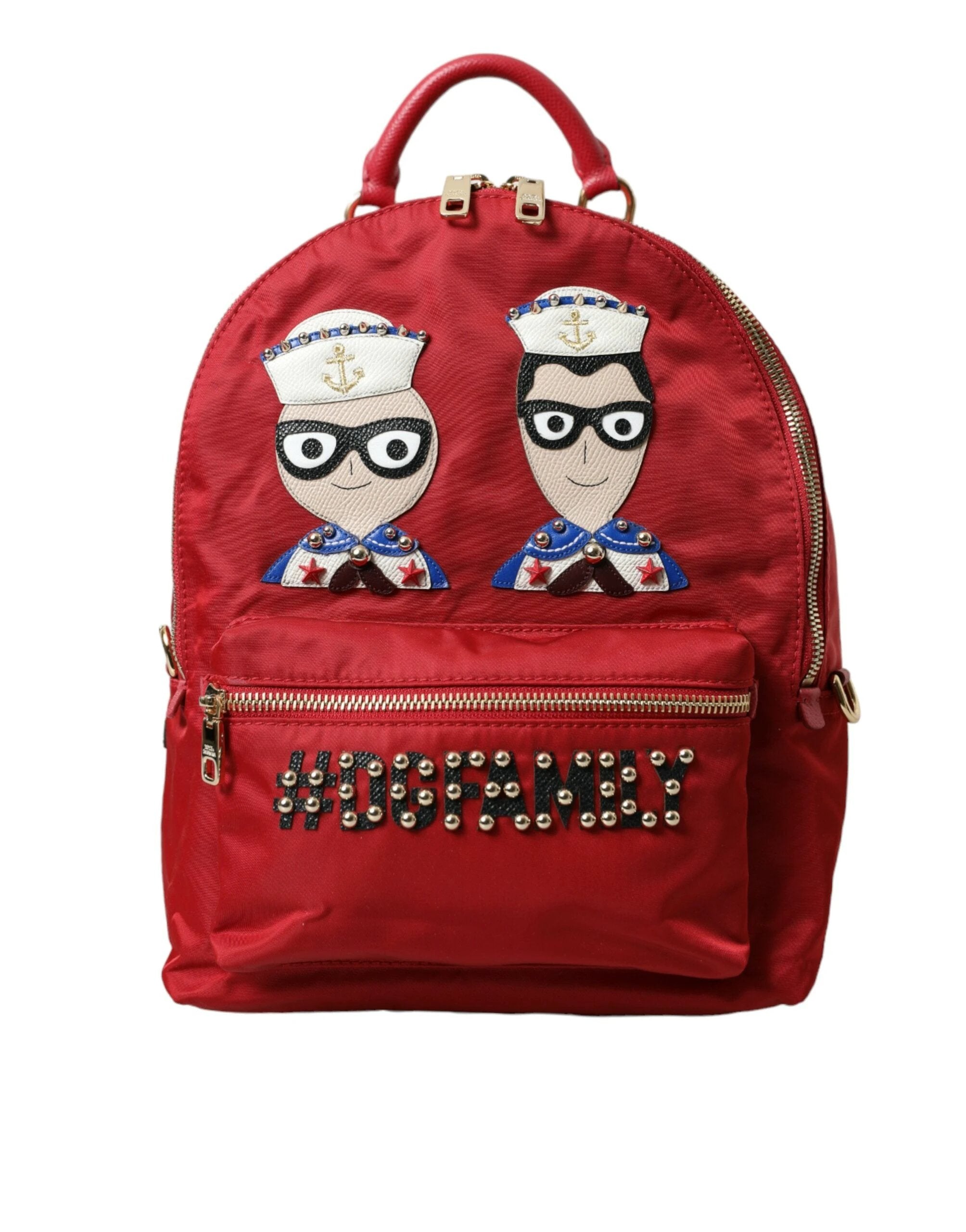 Dolce & Gabbana Red #DGFAMILY Embellished Backpack VULCANO Bag by Dolce & Gabbana