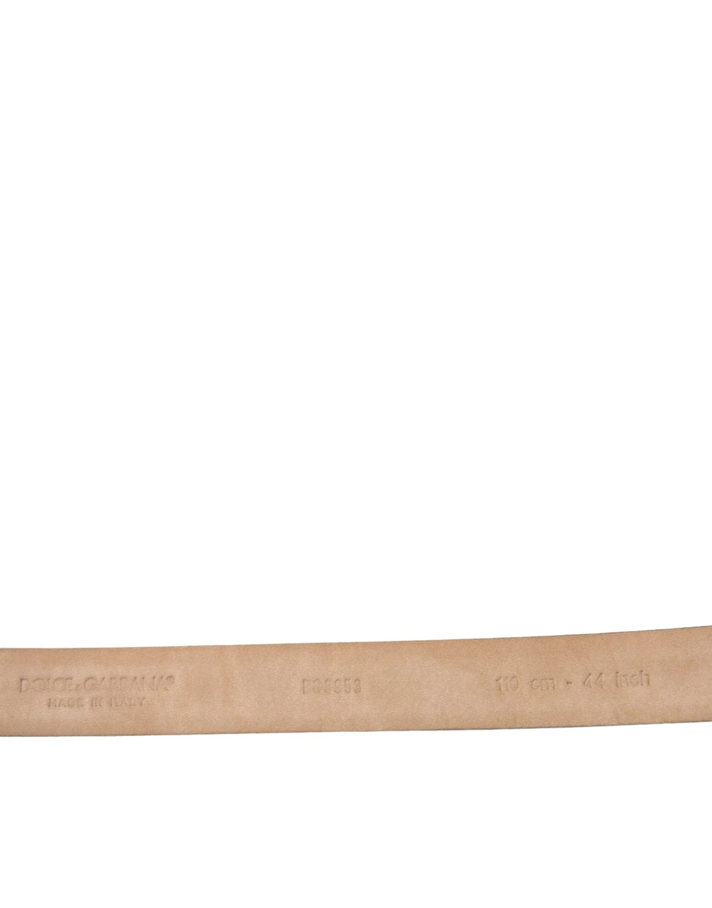 Dolce & Gabbana Dark Brown Leather Silver Metal Buckle Belt by Dolce & Gabbana