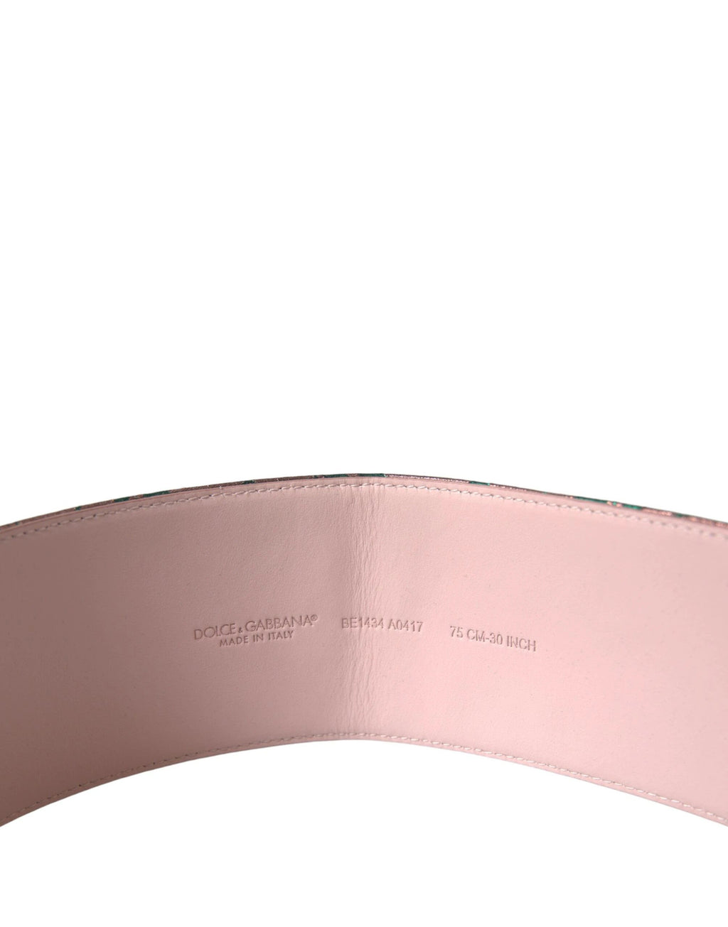 Dolce & Gabbana Multicolor Floral Jacquard Lurex Gold Buckle Belt by Dolce & Gabbana