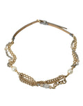 Dolce & Gabbana Blue Braided Gold Brass Chain Waist Belt by Dolce & Gabbana