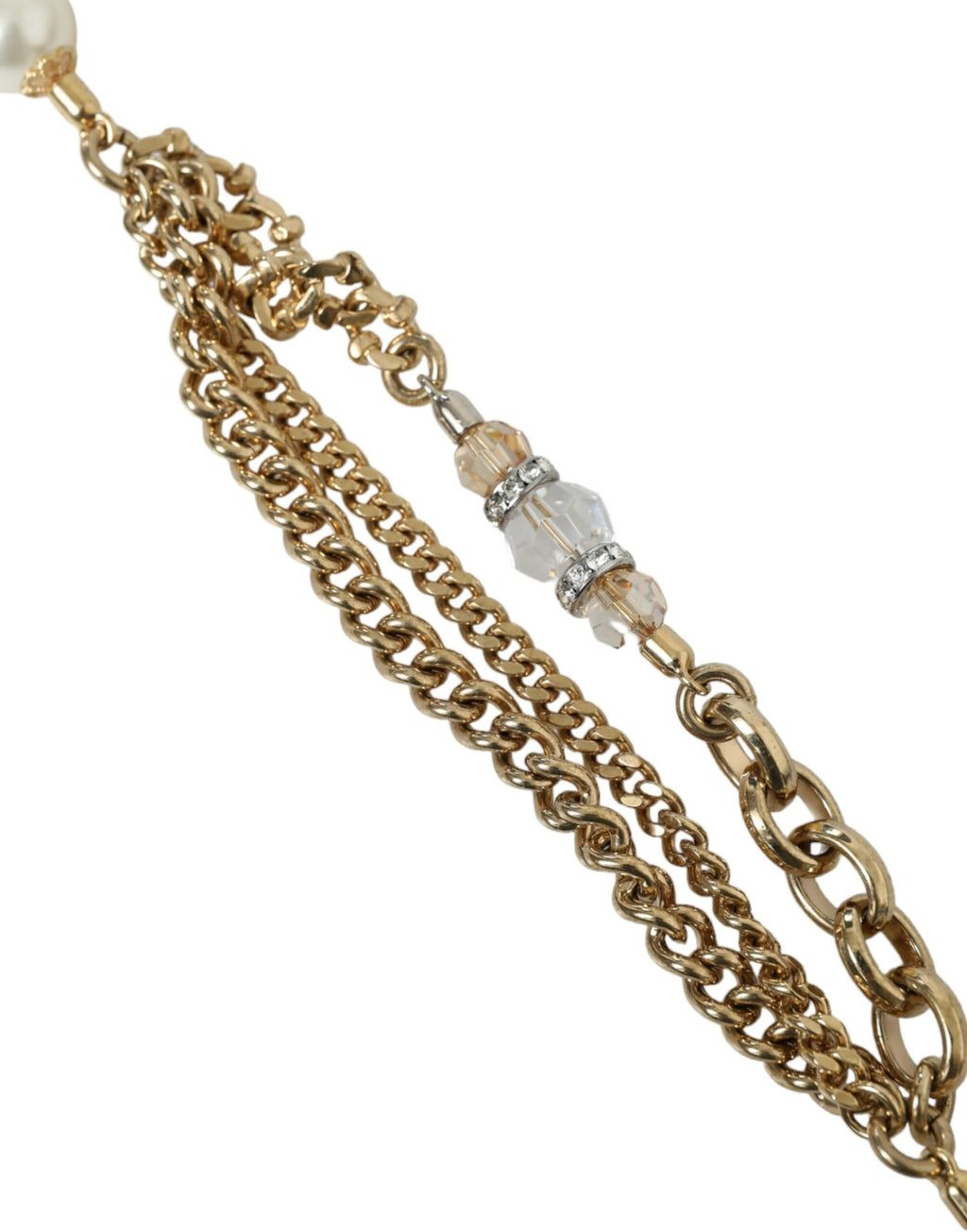 Dolce & Gabbana Blue Braided Gold Brass Chain Waist Belt by Dolce & Gabbana