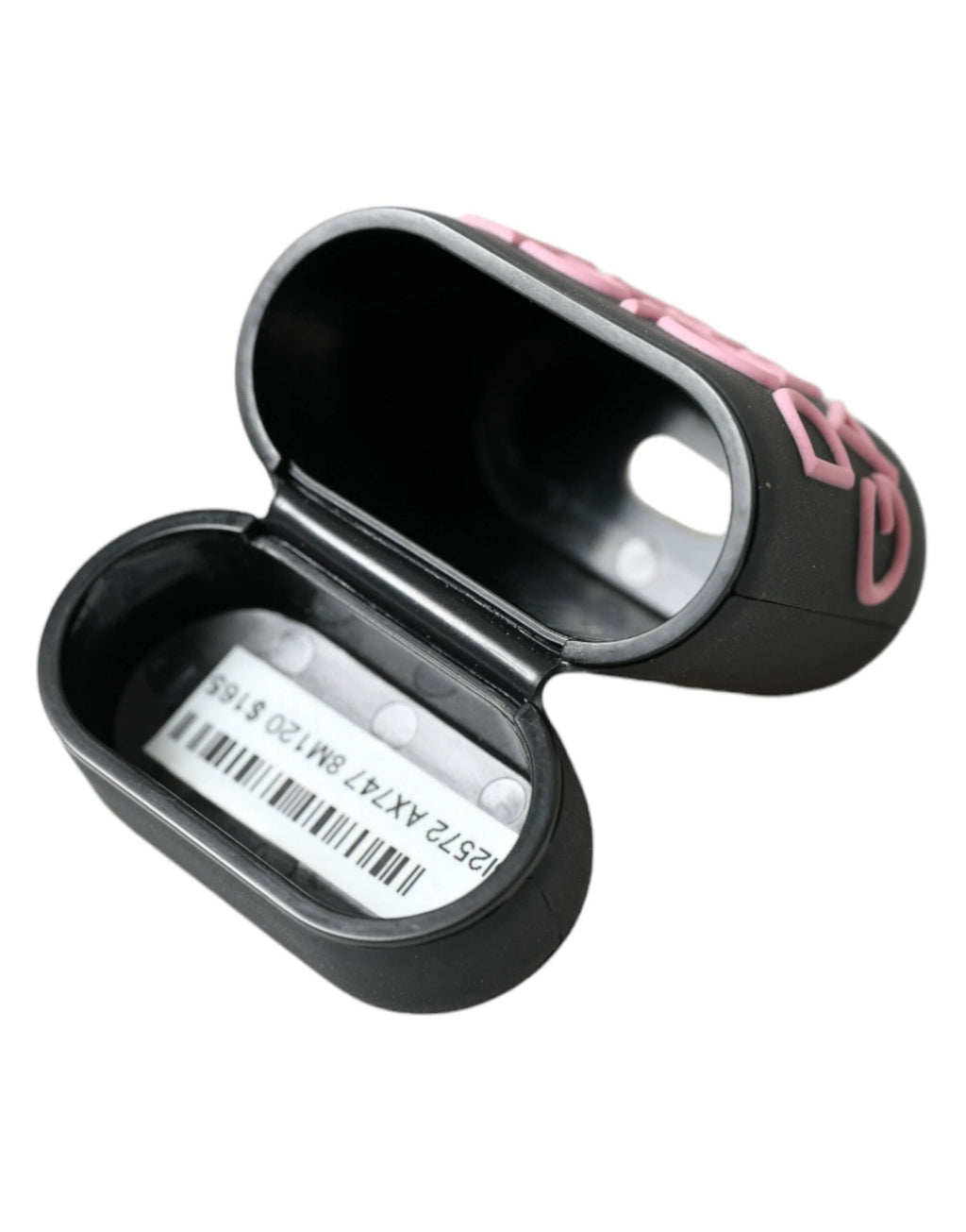 Dolce & Gabbana Black Pink Silicone Embossed Logo Airpods Case by Dolce & Gabbana