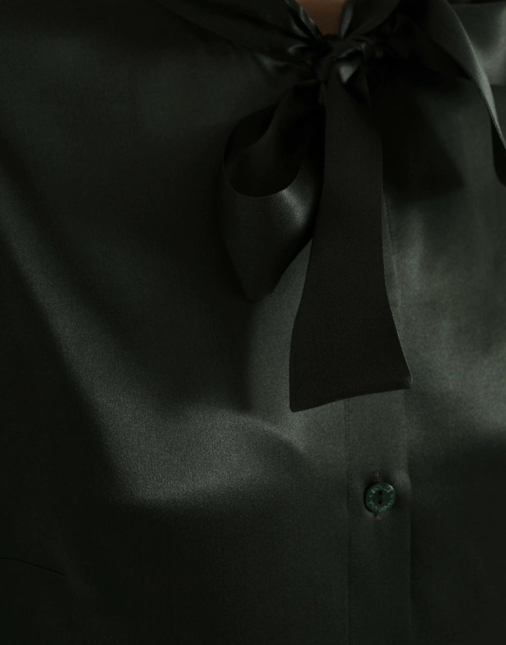 Dolce & Gabbana Gray Long Sleeves Ascot Collar Blouse Top by Dolce & Gabbana