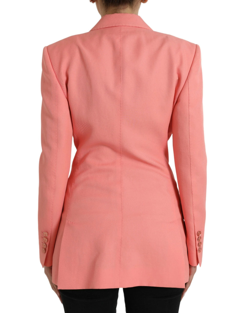 Dolce & Gabbana Pink Polyester Single Breasted Blazer Jacket by Dolce & Gabbana