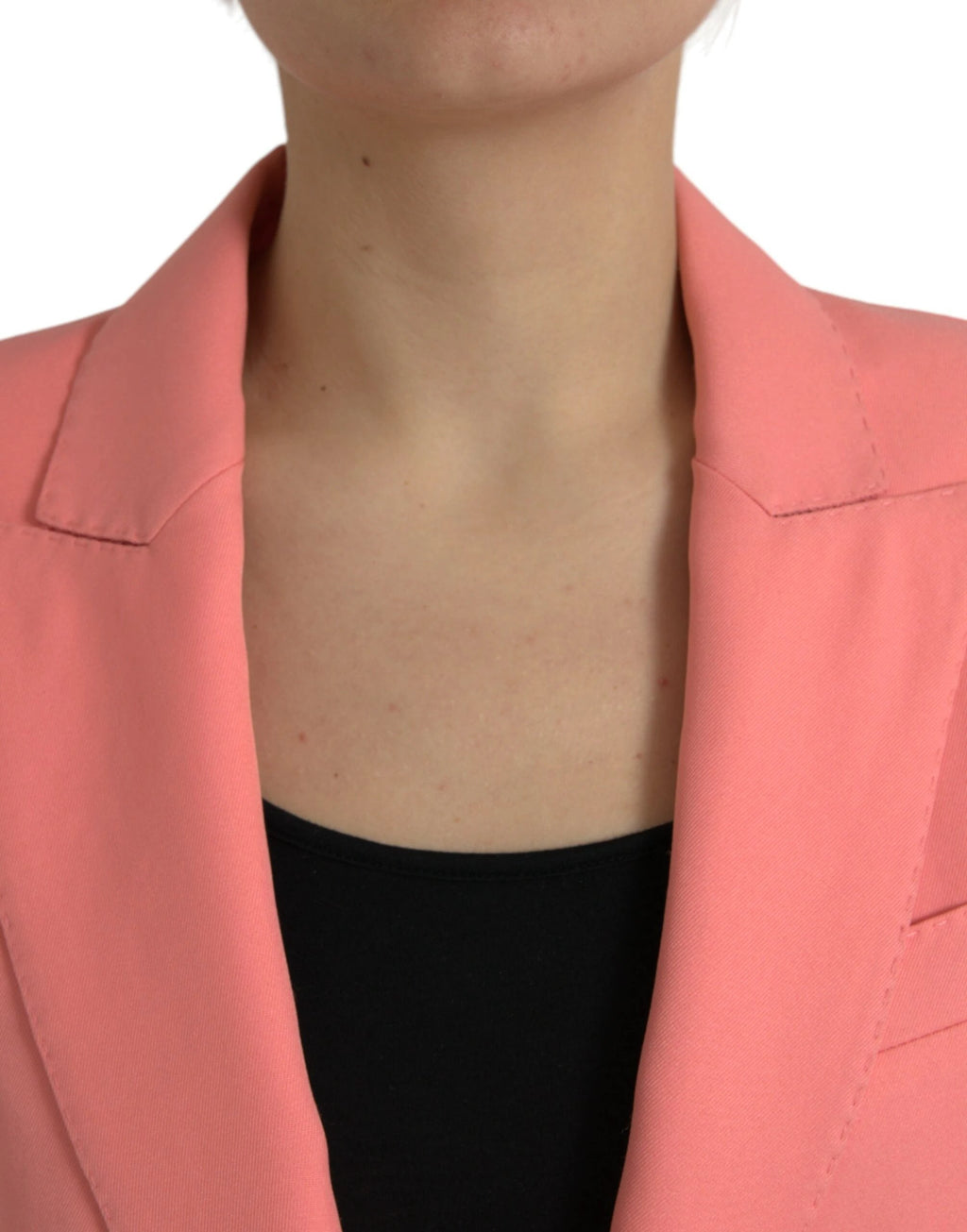 Dolce & Gabbana Pink Polyester Single Breasted Blazer Jacket by Dolce & Gabbana