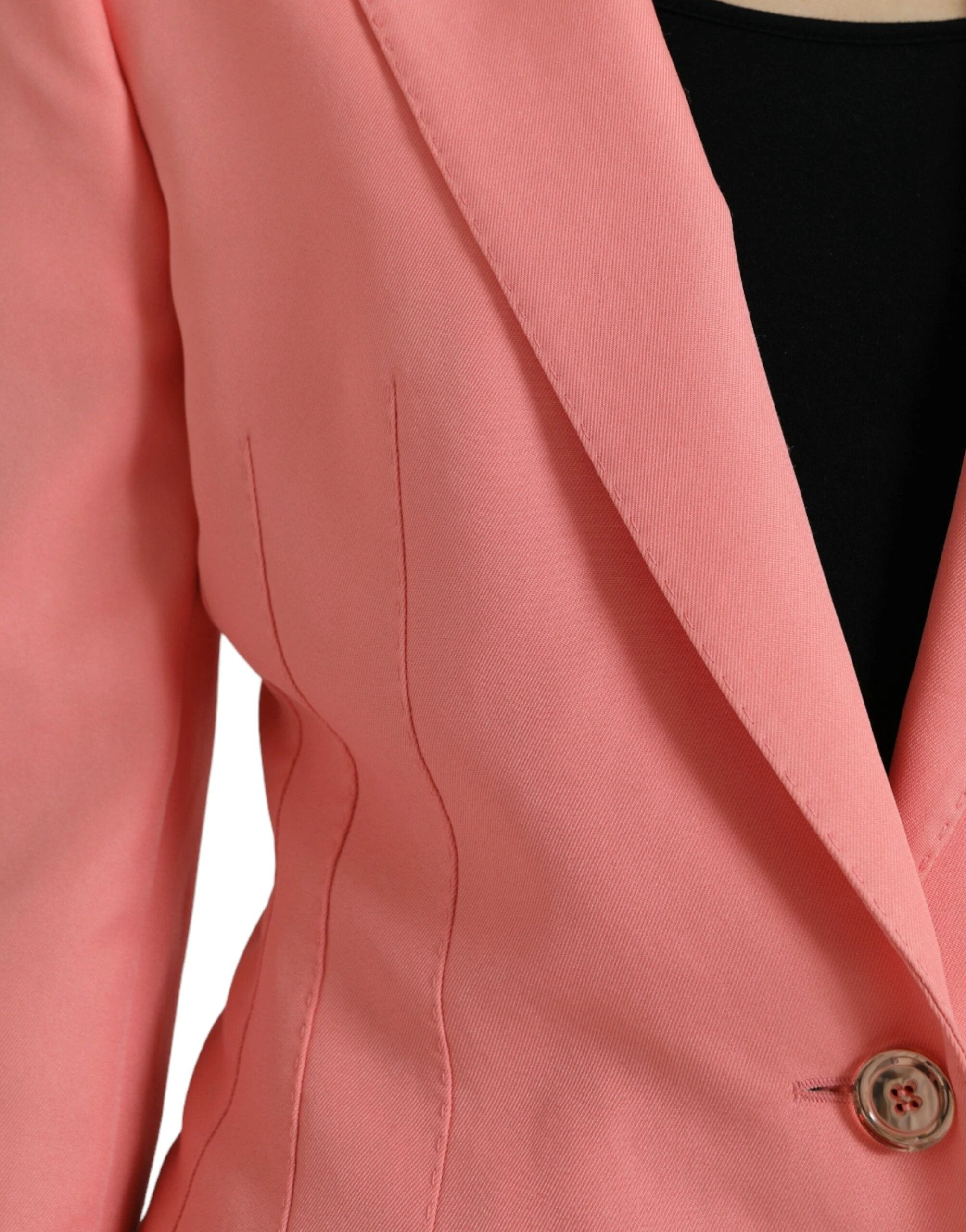 Dolce & Gabbana Pink Polyester Single Breasted Blazer Jacket by Dolce & Gabbana