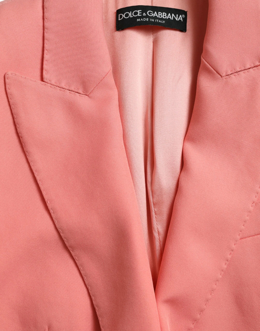 Dolce & Gabbana Pink Polyester Single Breasted Blazer Jacket by Dolce & Gabbana