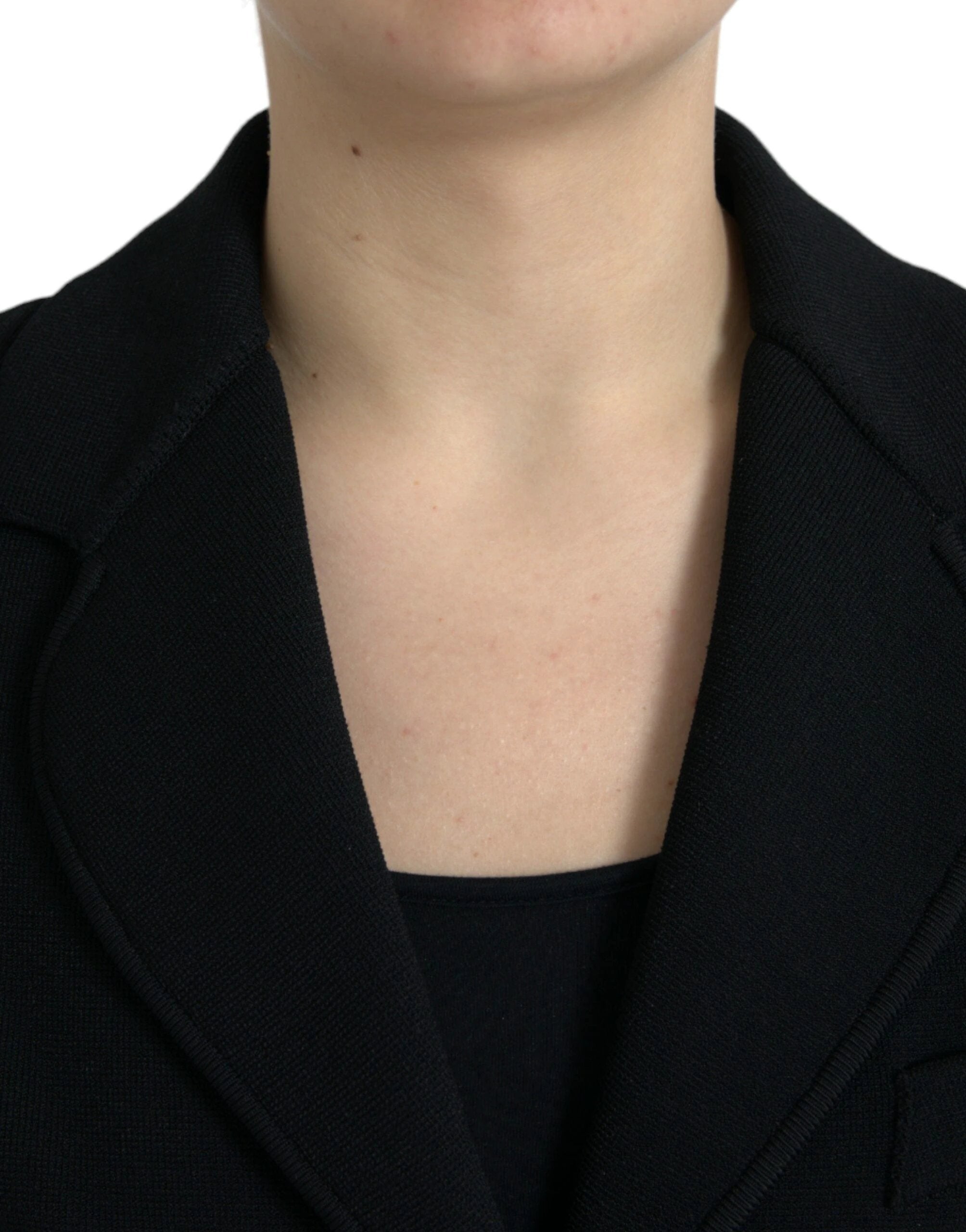 Dolce & Gabbana Black Viscose Single Breasted Blazer Jacket by Dolce & Gabbana