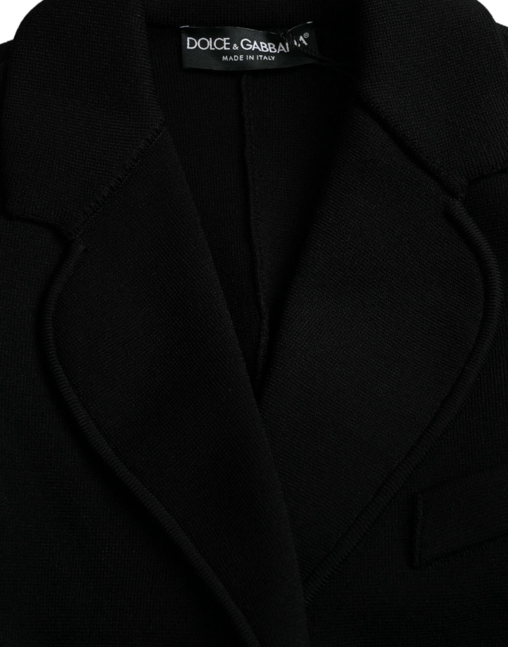 Dolce & Gabbana Black Viscose Single Breasted Blazer Jacket by Dolce & Gabbana