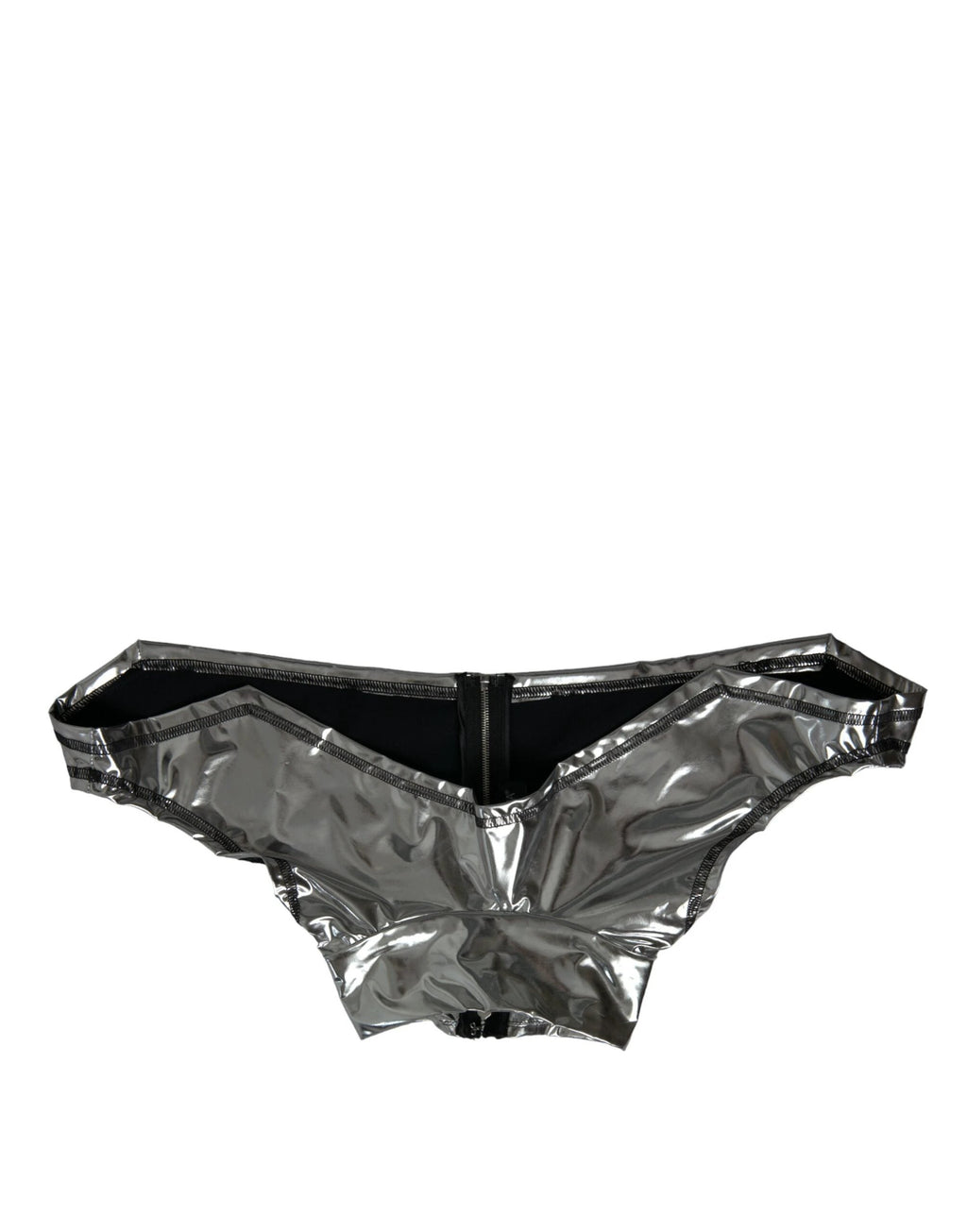 Dolce & Gabbana Silver Polyester Stretch Top by Dolce & Gabbana