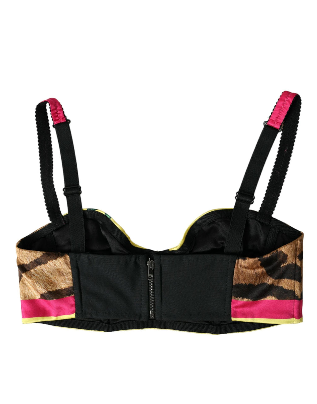 Dolce & Gabbana Multicolor Floral Sleeveless Bustier Crop Top by Dolce & Gabbana
