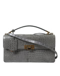 Balenciaga Gray Exotic Leather Medium Shoulder Hand Purse Bag by Balenciaga