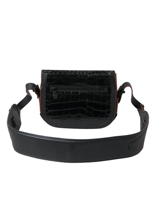 Balenciaga Black Exotic Leather Shoulder Crossbody Camera Bag by Balenciaga