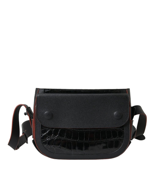 Balenciaga Black Exotic Leather Shoulder Crossbody Camera Bag by Balenciaga