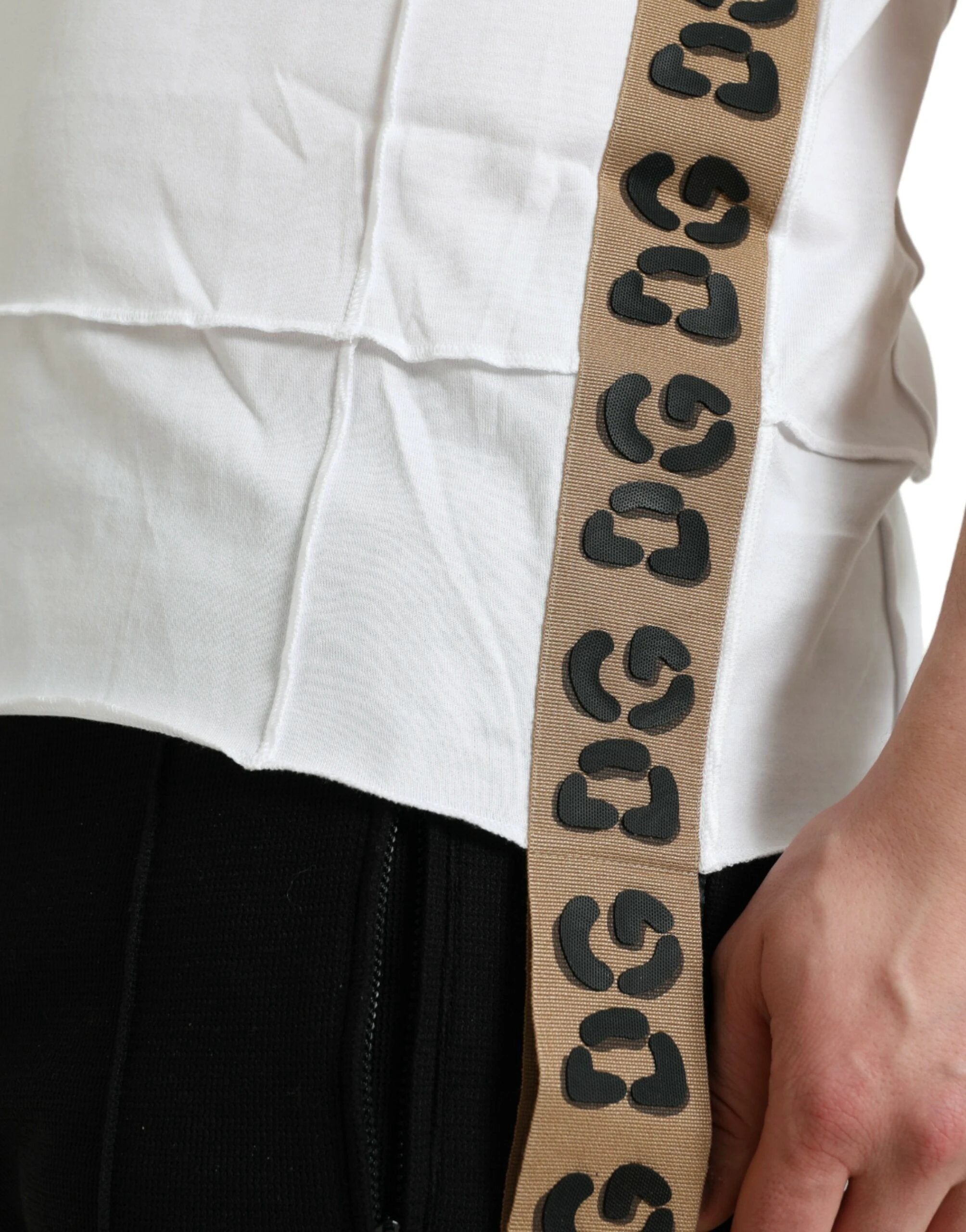 Dolce & Gabbana White Logo Crew Neck Short Sleeves T-shirt by Dolce & Gabbana