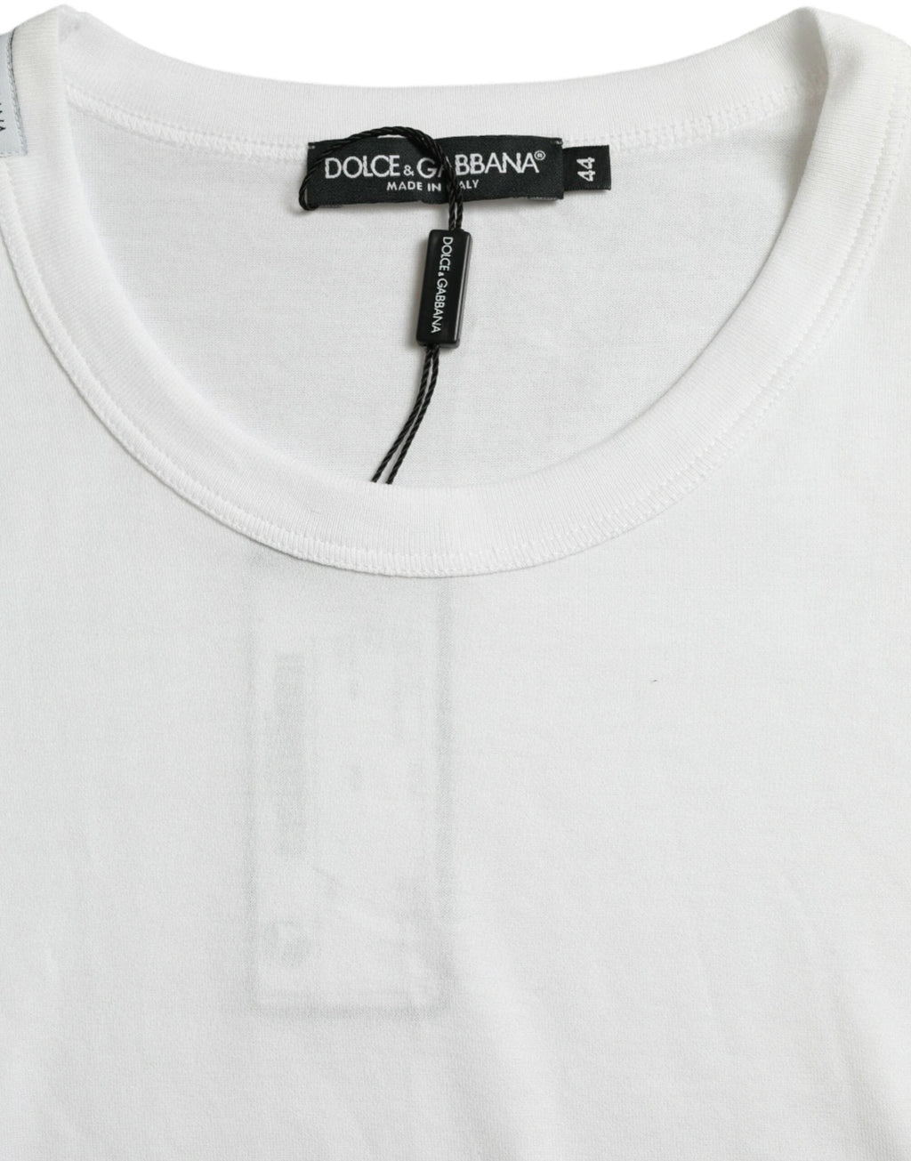 Dolce & Gabbana White Logo Crew Neck Short Sleeves T-shirt by Dolce & Gabbana