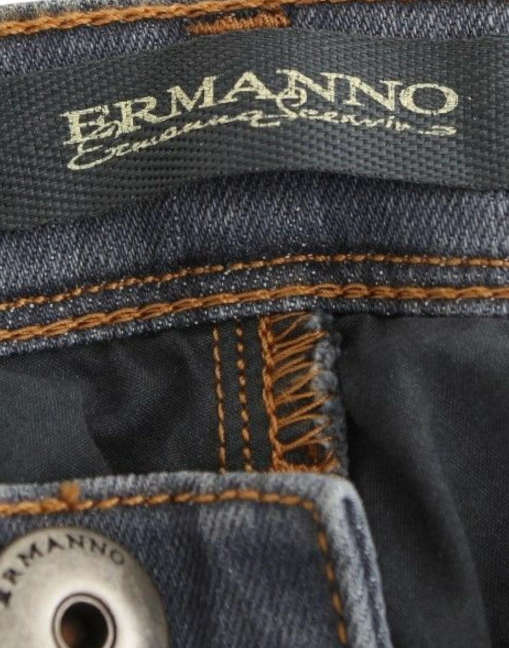 Ermanno Scervino Gray Slim Jeans Denim Pants Skinny Leg Stretch by Ermanno Scervino