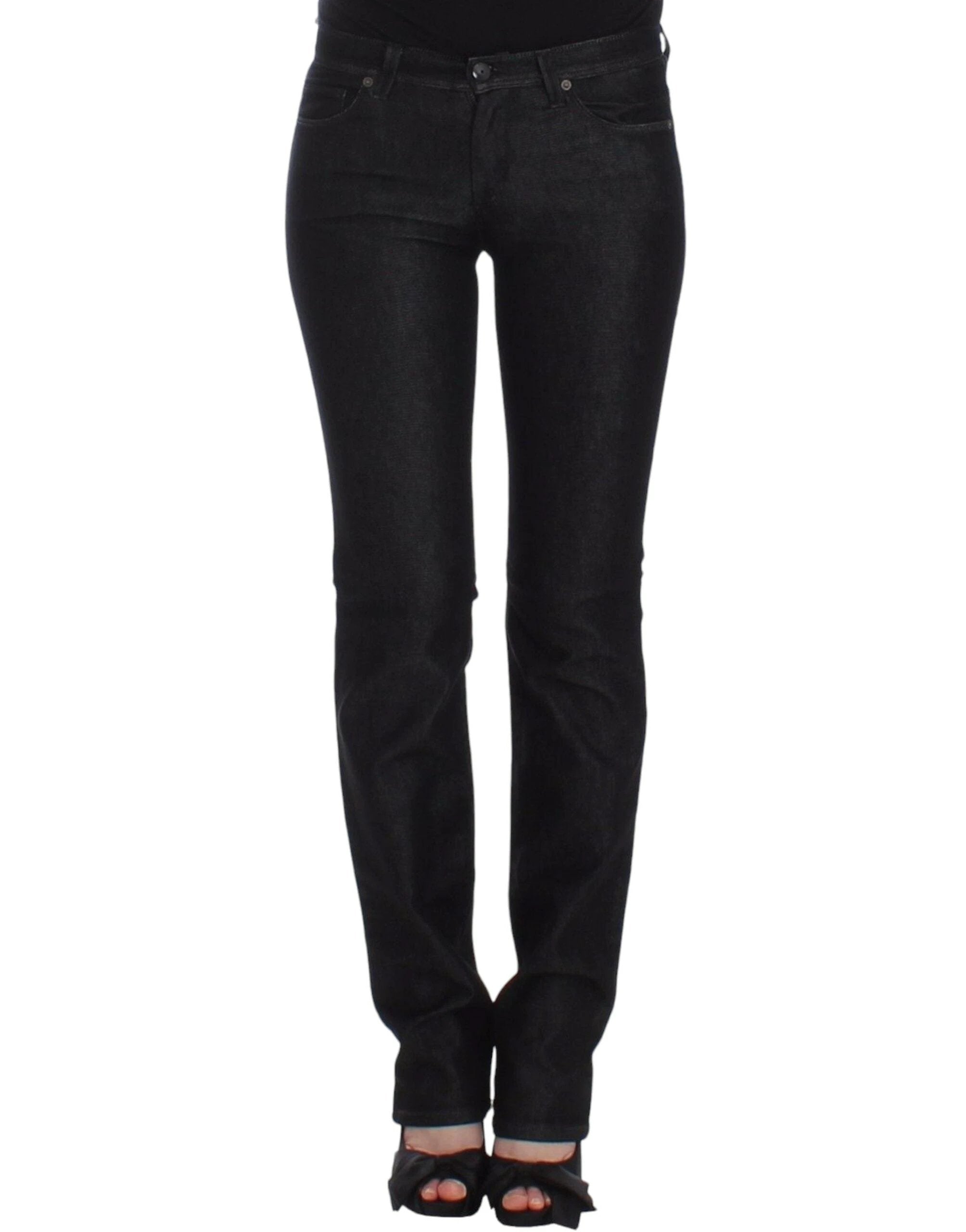 Ermanno Scervino Black Slim Jeans Denim Pants Skinny Leg Stretch by Ermanno Scervino