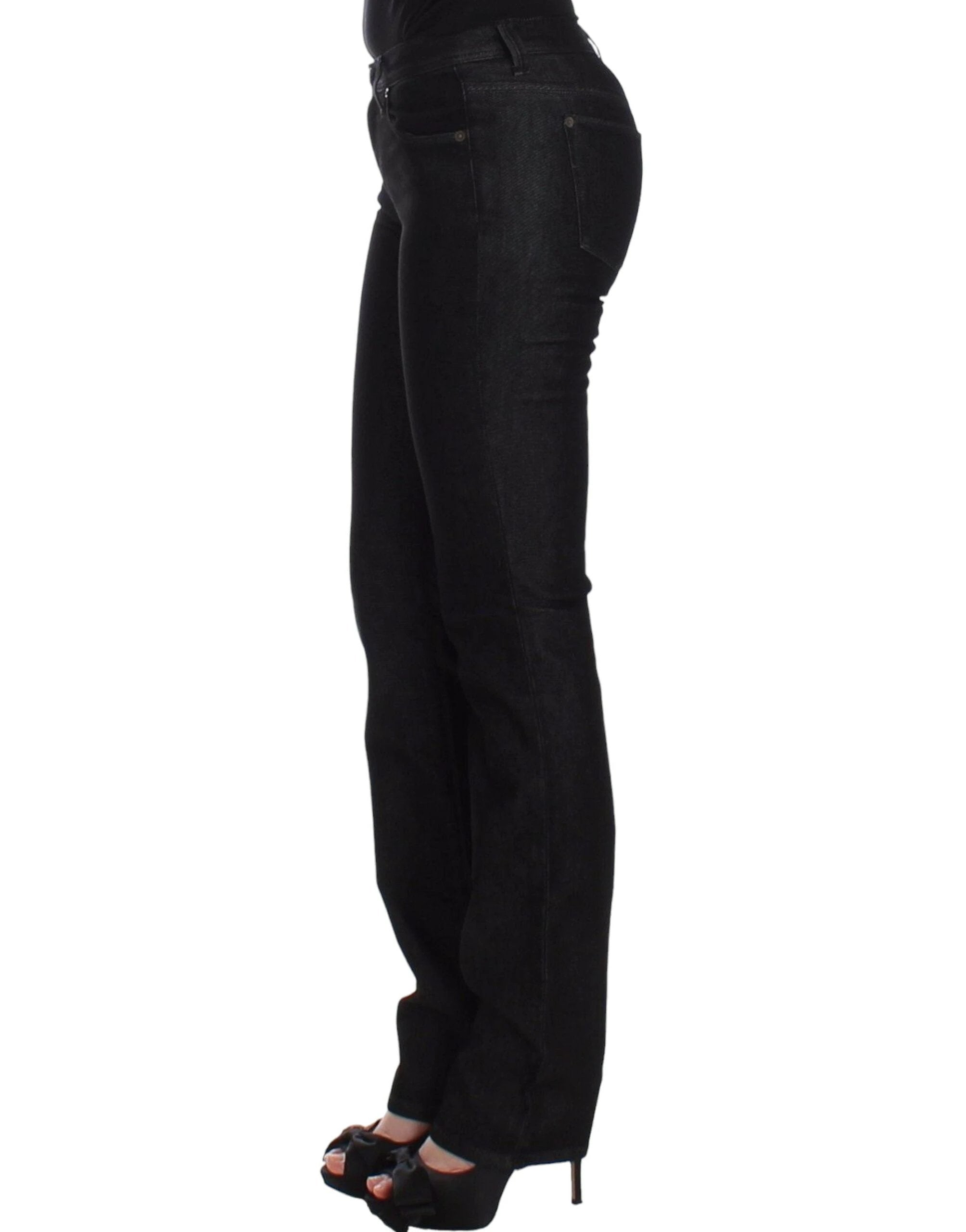 Ermanno Scervino Black Slim Jeans Denim Pants Skinny Leg Stretch by Ermanno Scervino