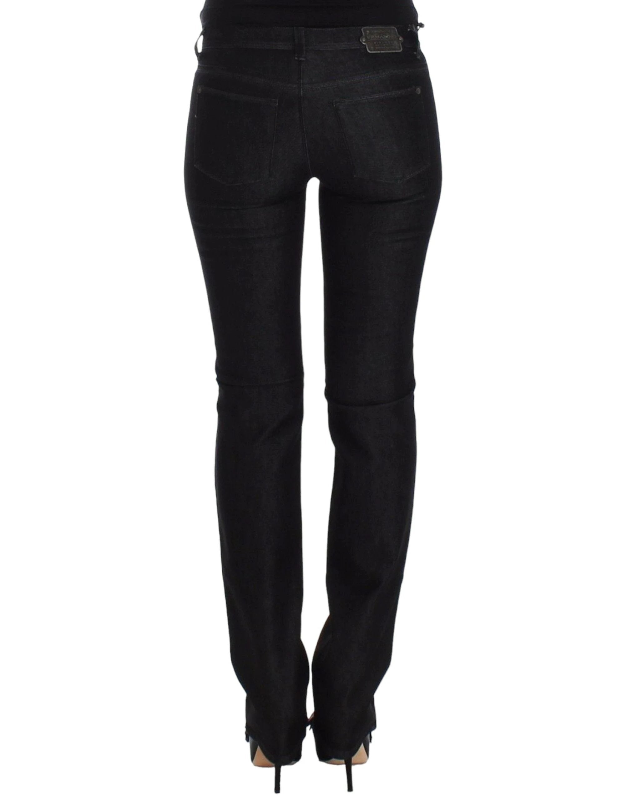 Ermanno Scervino Black Slim Jeans Denim Pants Skinny Leg Stretch by Ermanno Scervino