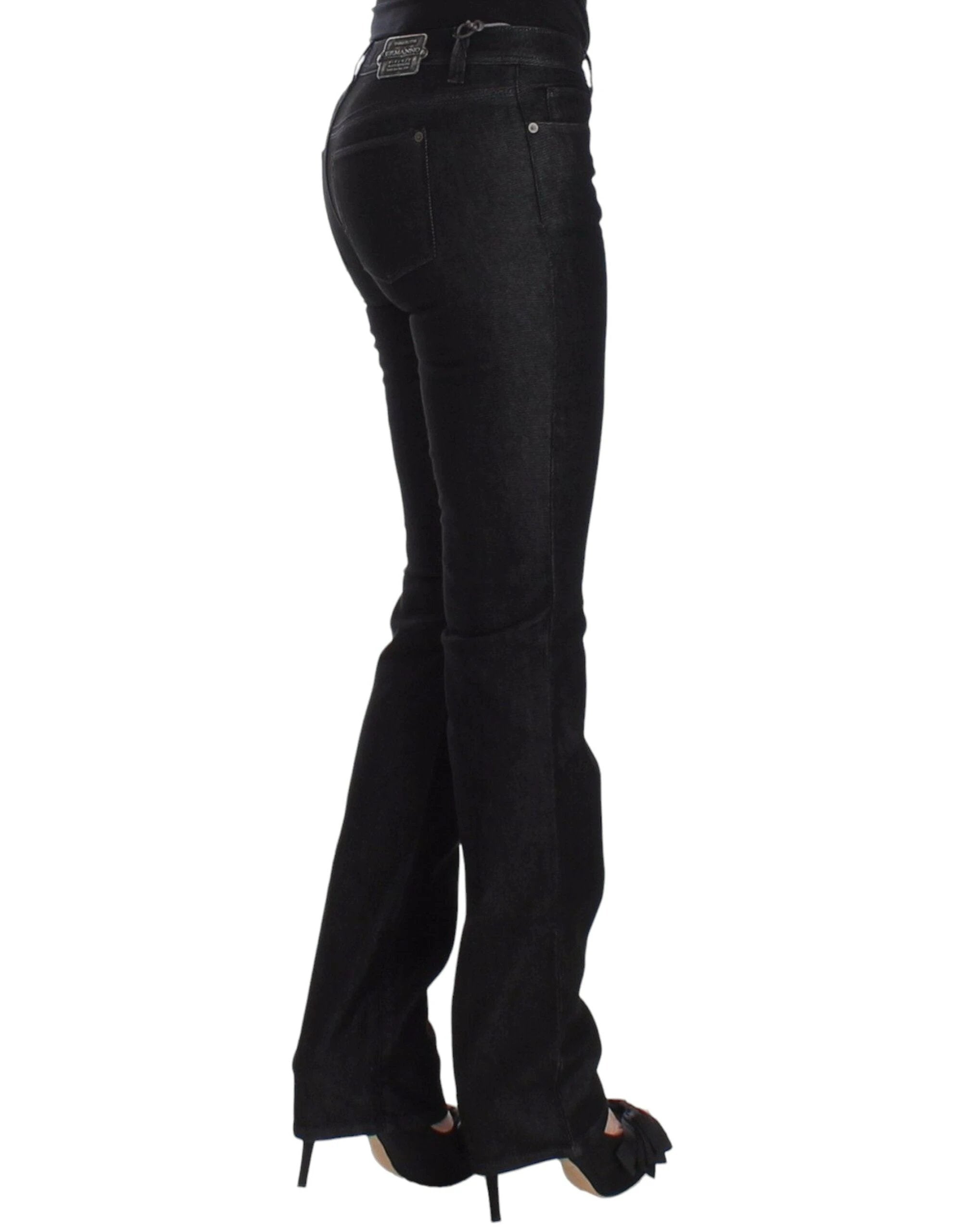Ermanno Scervino Black Slim Jeans Denim Pants Skinny Leg Stretch by Ermanno Scervino